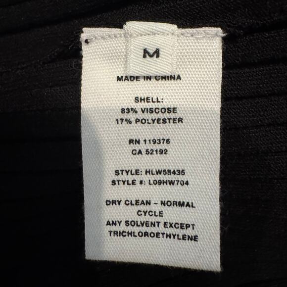 Helmut Lang Pants Black Pleated Knit Medium Luxury Capsule Versatile Minimalist - Picture 9 of 9